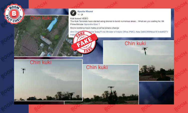 Myanmar Video Peddled As Kukis Using Drones To Bomb Meitei Houses In Manipur