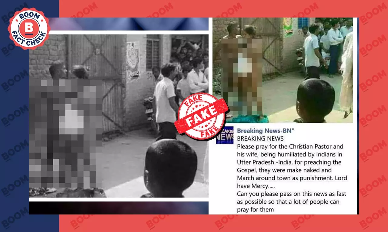 Old Photo Of Nude Protest In UP Revived As Christian Pastor Paraded Naked