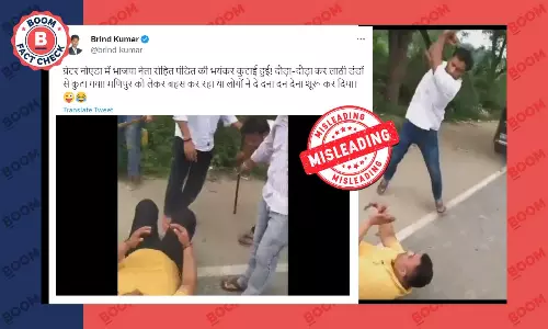 Video Of BJP Leader Thrashed Over Land Dispute Falsely Linked To Manipur