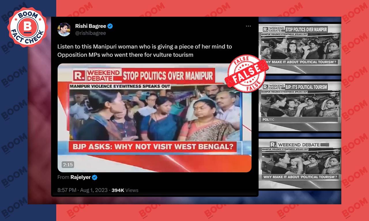 Clipped Video Viral as Woman Criticising Opposition for Inaction Over Manipur