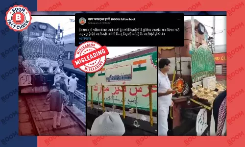 Video Of Telangana-Ktaka Pilgrimage Train Peddled With Communal Spin