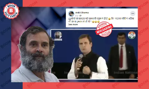 Old Clipped Video Claims Rahul Gandhi Said Islam Alone Inspired Mahatma Gandhi To Follow Non Violence