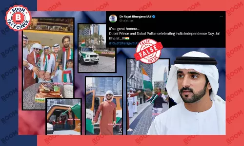 No, This Video Does Not Show Dubai Prince Celebrating Indian Independence Day