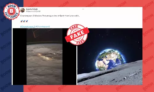 Unrelated Videos Peddled As Visuals Of Earth Shot By Chandrayaan-3
