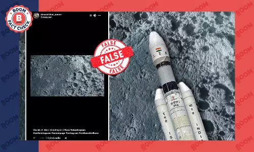 Stock Video Misleadingly Shared As First Lunar Visuals From Chandrayaan-3
