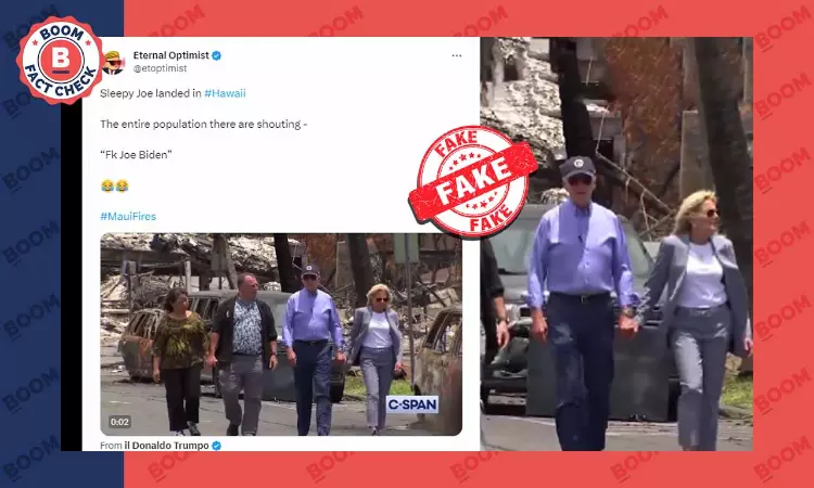 Video Of Profanity Hurled At Joe Biden During His Hawaii Visit Is Doctored