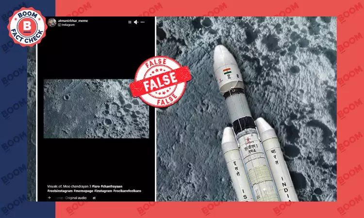 Stock Video Misleadingly Shared As First Lunar Visuals From Chandrayaan-3