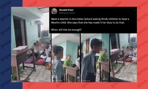 Teacher Asks Class To Hit Muslim Student; Video From UP Goes Viral