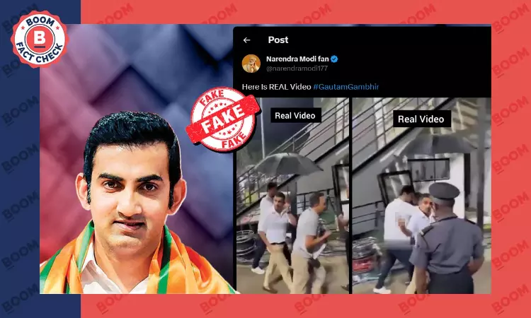 Video Of Gautam Gambhir Reacting To India Will Break Chant Is Doctored