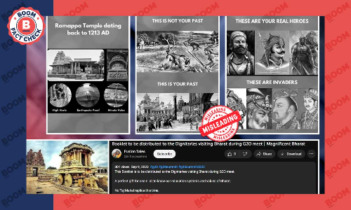 Viral Claim Of Magnificent Bharat Booklet Given To G20 Delegates Is Fake