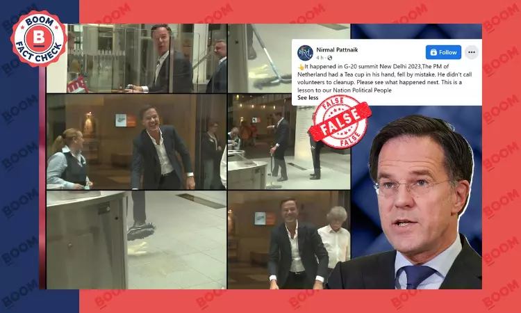 Old Video Of Dutch PM Mopping Coffee Spill Linked To G20 Summit