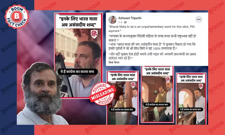 Did Rahul Gandhi Say Bharat Mata Was An Unparliamentary Word?