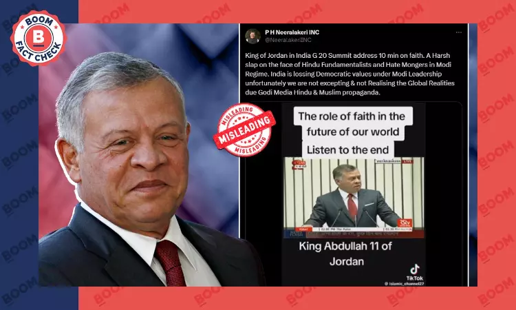 Jordan Kings 2018 Speech On Curbing Hate Speech Falsely Linked To G20