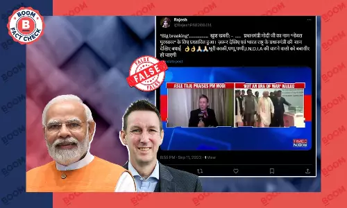 False Claim of PM Modi Being a Contender for the Nobel Peace Prize Resurfaces