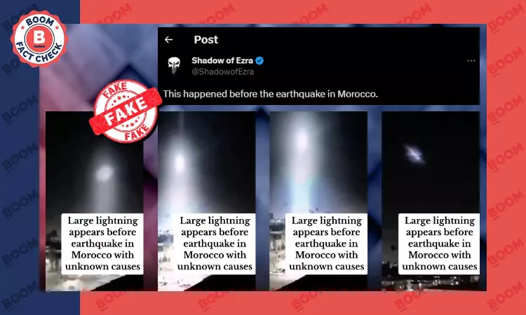 CGI Video Falsely Shared As Lightning Striking Morocco Moments Before Earthquake