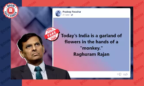 Viral Anti-Modi Quote Being Attributed To Raghuram Rajan Is Fake