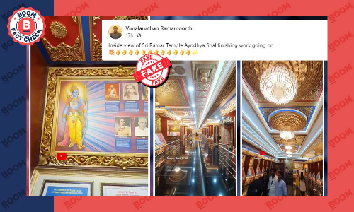 Nagpur Video Shared As Interiors Of Ayodhya Ram Temple