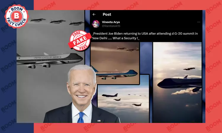 Video Game Footage Shared As Joe Biden Returning From G20 In Air Force One