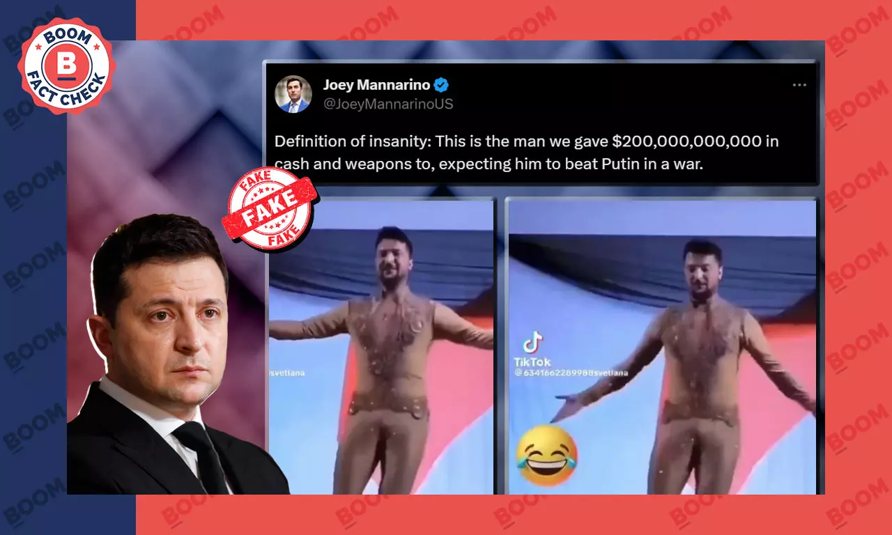 The man in the video is not Volodymyr Zelenskyy, but the dancer Pablo Acosta  from Argentina