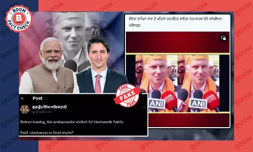No, Canadian High Commissioner Did Not Visit Golden Temple Amidst Diplomatic Row No, Canadian High Commissioner Did Not Visit Golden Temple Amidst Diplomatic Row