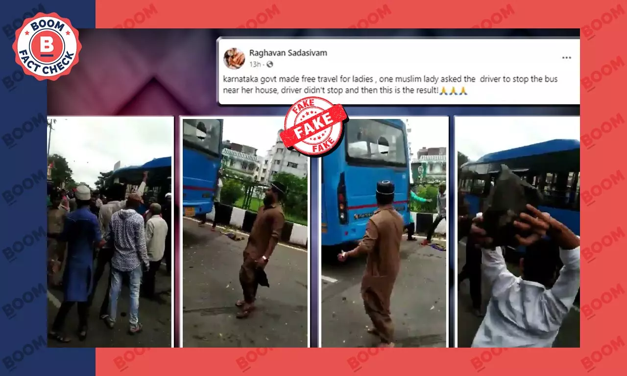 Video Of Bus Vandalisation In Surat Revived As Karnataka