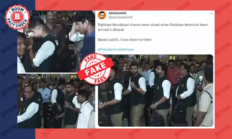 Video Of Pakistan Murdabad Chants To Greet Cricketers In Hyderabad Is Fake