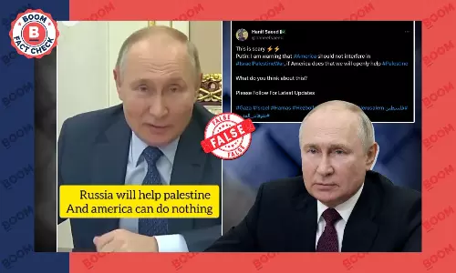 Mistranslated Video Shared To Claim Putin’s Support To Palestine