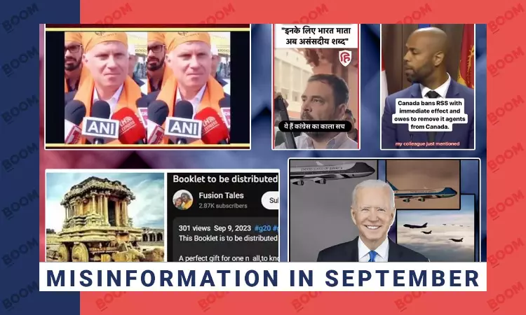 Monthly Disinfo Tracker: False Claims In September Dominated By G20, India–Canada Row