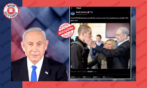 Viral Photo Of Netanyahu Seeing Off Son To Join Army Is From 2014