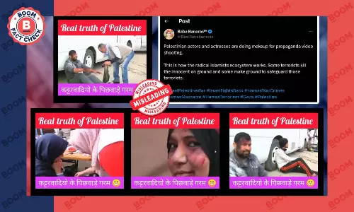 Video Of A Film Shoot Falsely Shared As Palestinians Faking Injuries