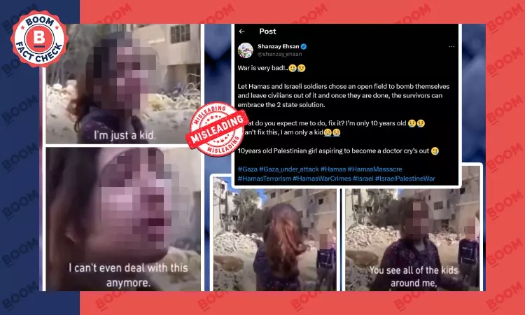 Old Video Of Young Palestinian Girl Crying After Israel Attack Revived