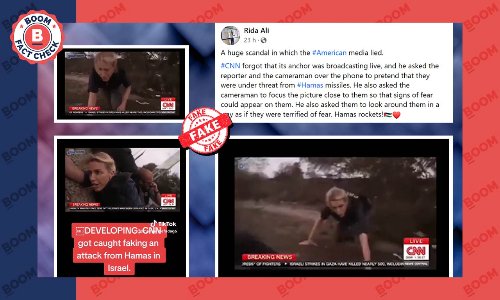 Video Peddled As CNN Reporter Faking Rocket Attack Near Gaza