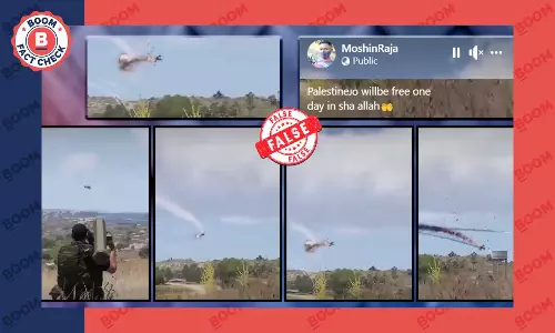 Clip From Video Game Arma 3 Shared As Hamas Shooting Down Israeli Helicopter