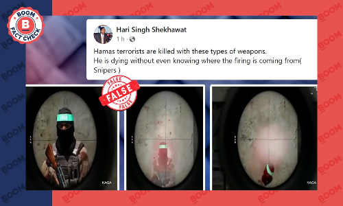 Arma 3 Video Falsely Shared As Israeli Sniper Killing Hamas Fighters