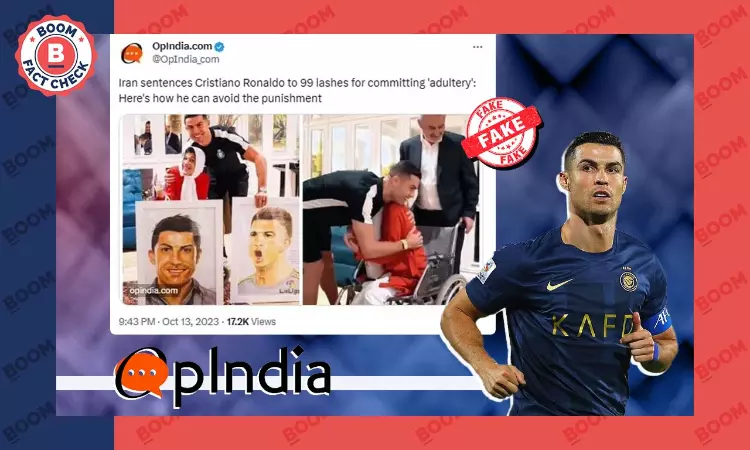 Claim Of Ronaldo Facing 99 Lashes For Adultery In Iran Is False