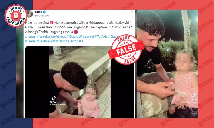 Unrelated Video Peddled As Jewish Child Taken Hostage By Hamas In Gaza