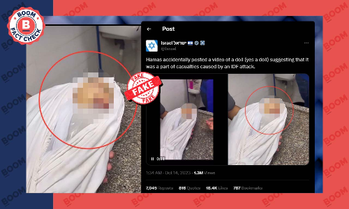 Israeli Govt Handles Falsely Claimed Slain Gazan Child Is A Doll