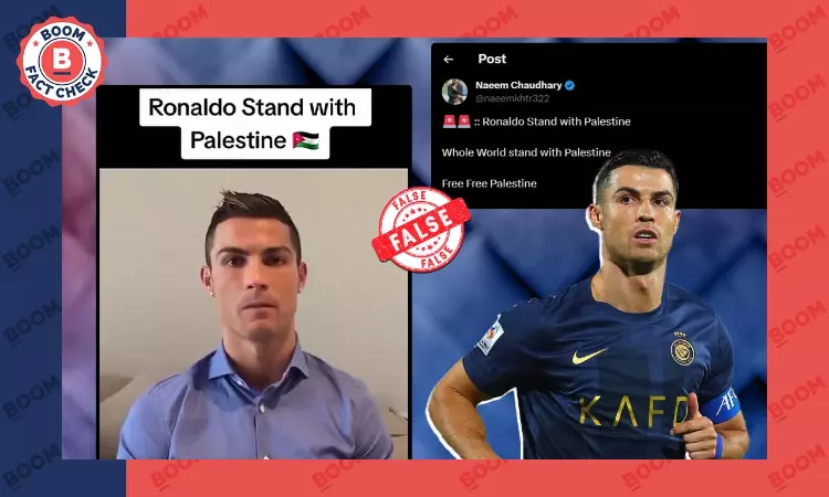 Old Video Of Ronaldo Falsely Linked To Israel-Hamas Conflict