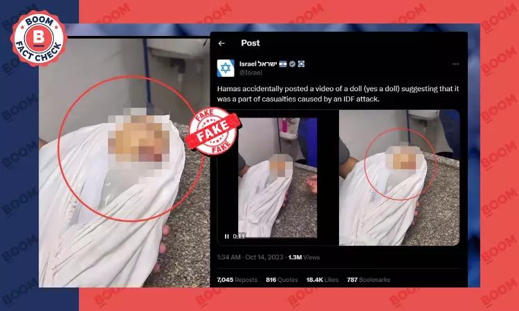 Israeli Govt Handles Falsely Claimed Slain Gazan Child Is A Doll