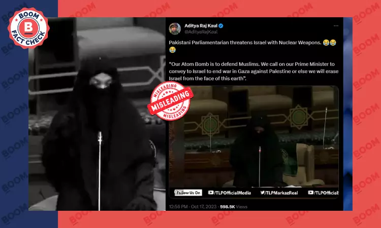 Old Video Of Pak Politician Threatening To Bomb Israel Viral As Recent