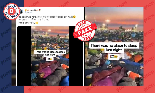 Unrelated Video Of Pilgrims Sleeping In The Open Falsely Shared As Gaza