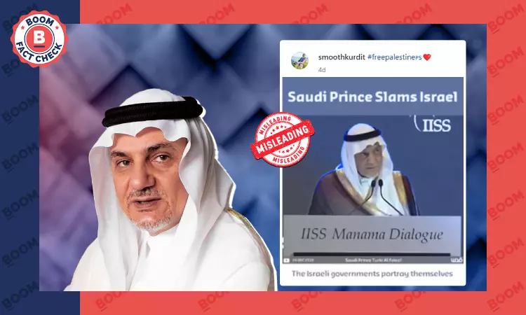 Old Video Of Saudi Prince Denouncing Israel Revived