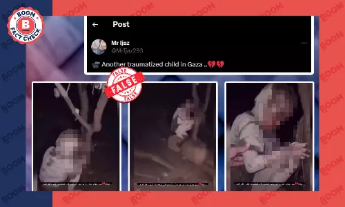 Video From Tajikistan Flood Peddled As Child Rescued In Gaza