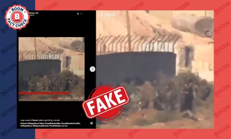 Old Video From Syria Shared As Israeli Soldiers Hit By Missile