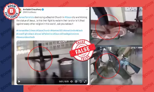 Old Video Of Islamic Terrorists In Philippines Vandalising A Church Peddled As Gaza