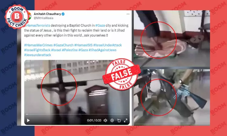 Old Video Of Islamic Terrorists In Philippines Vandalising A Church Peddled As Gaza