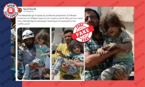 Old Photos From Syria Falsely Shared As Palestinian Child Faking Injuries