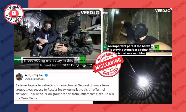 Old Video Of Reporter Showing Hamass Tunnel Network Shared As Recent