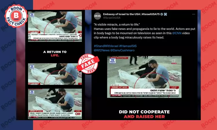 Official Israel X Accounts Amplify False Claim Of Palestinians Faking Deaths