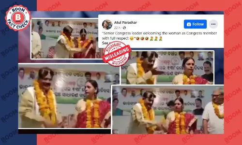 Video of Odisha Congress MLA Blowing A Kiss To His Wife Viral With Misleading Claim